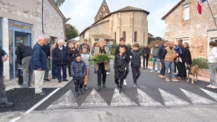 Célébration du 11 novembre à Boudou_Crédit photo Mairie de Boudou