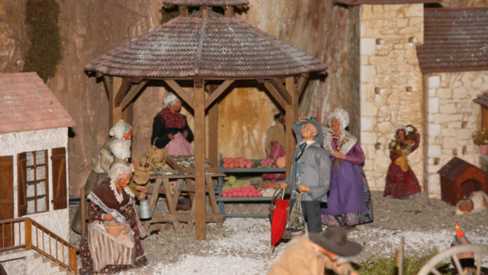 Le marché du village occitan à Noël_Crédit photo Association du Patrimoine de Boudou