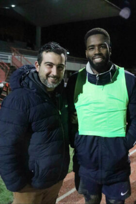 Les coachs de la 1 et de la 2 Robert Sagna et Damien Vernois_Crédit photo Jpb