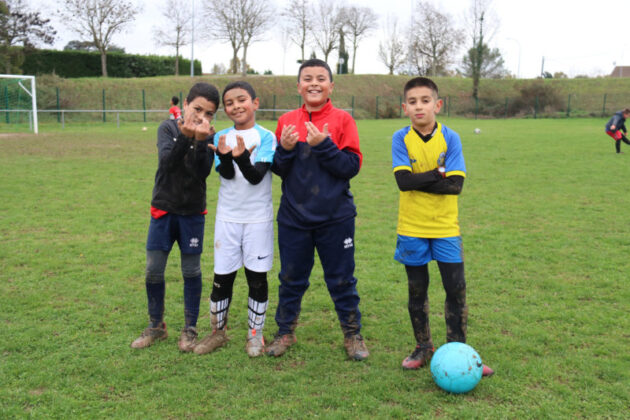 Les jeunes toujours avec le sourire pendant l'entrainement ce mercredi_Crédit photo Jpb