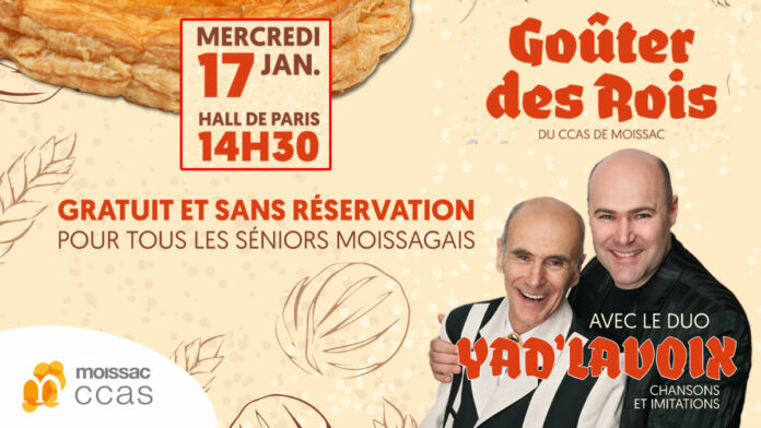 Goûter des rois du CCAS de Moissac le mercredi 17 janvier à 14h30