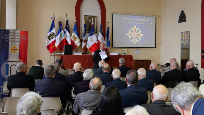 64e Assemblée générale de l'AOR82 présidée par le Colonel Wierzbinski.