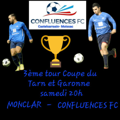 Affiche Match de Coupe samedi 3ème tour face à Monclar_Crédit photo Jpb