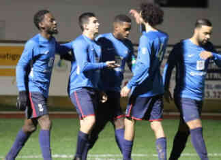Victoire écrasante de Confluences FC 7-0 face à Monclar/Verl Us1 en Coupe de Tarn-et-Garonne La joie des joueurs_Crédit photo Jpb