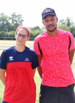 Lynda Vallez et Jérémy Lamartiniere les coachs des U8 U9_Crédit photo Jpb