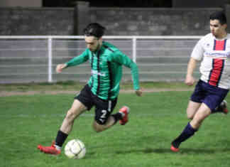Moissac. Match nul tendu entre Confluences FC et Malause Action de jeu_ Crédit photo Jpb Confluences jp