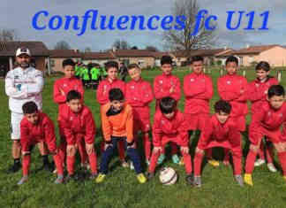 La jeunesse de Confluences FC enflamme le terrain de jeu La belle équipe des U11 déterminée lors du plateau à Montbeton hier matin_Crédit photo Jpb