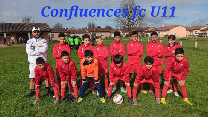 La belle équipe des U11 déterminée lors du plateau à Montbeton hier matin_Crédit photo Jpb