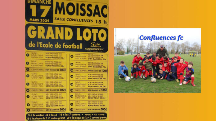 Loto confluences FC le 17 mars salle Confluences à Moissac