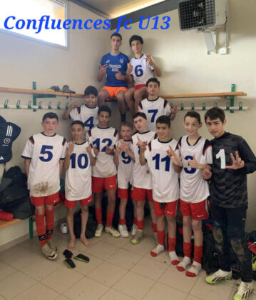 l'équipe U13 de Confluences FC qui s'est qualifiée lors du tournoi Pitch_Crédit photo Jpb