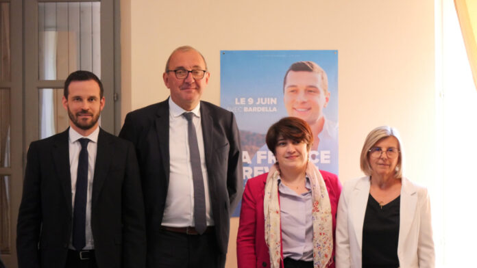 Gilles Pennelle directeur général du Rassemblement national en visite dans le Tarn-et-Garonne