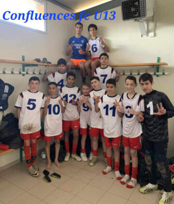 Les jeunes joueurs de la catégorie U13 de Confluences FC_Crédit photo Jpb