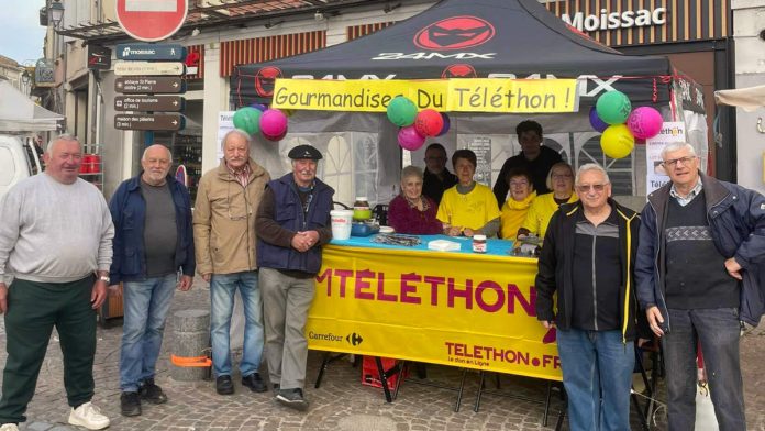 Les Gourmandises du Téléthon sur le marché de Moissac