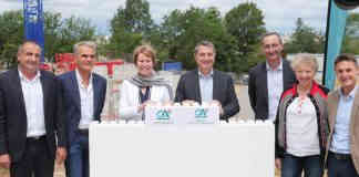 Montauban. Crédit Agricole : la première pierre d’une rénovation d’envergure Pose de la première pierre Crédit Agricole