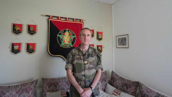 Le colonel Blaise Seguin chef de corps du 31eRG