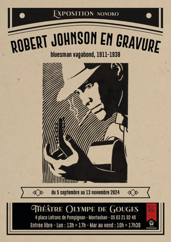 Exposition « Robert Johnson en gravure » - Fabrique du Jazz Montauban