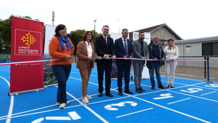 Inauguration de la nouvelle piste d'athletisme homologuée de Moissac_JDJ