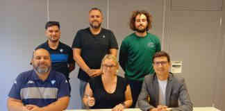 Moissac. L’Avenir Moissagais et le collège François Mitterrand : une alliance prometteuse pour l’avenir du Rugby. Signature de la convention entre l'Avenir Moissagais et le Collège François Mitterrand de Moissac_Avenir Moissagais