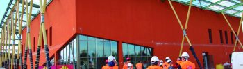 Centre d'excellence sportive Montauban visite chantier_Ville de Montauban
