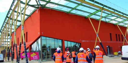 Centre d'excellence sportive Montauban visite chantier_Ville de Montauban