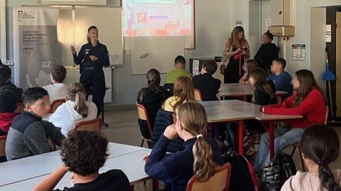 Exercice de sécurité au collège Flammens de Castelsarrasin_Police Nationale