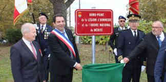 Montpezat-de-Quercy. Un rond-point dédié à l’honneur et au mérite Inauguration rond-point de la Légion d'honneur et de l'Ordre National du mérite à Montpezat de Quercy