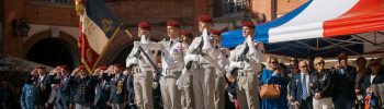 Le 17e RGP célèbre la Saint-Michel sur la place Nationale à Montauban _17RGP