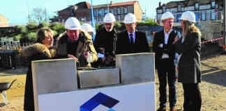 Montauban : la future scène de musiques actuelles prend vie Smac Montauban pose premiere pierre_Crédit photo Ville de Montauban