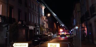 Montauban. Un toit s’effondre Grand’ rue Villenouvelle Effondrement toit immeuble Montauban