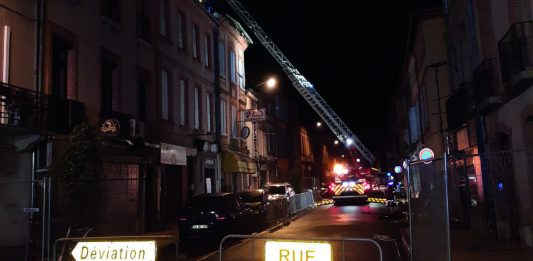 Effondrement toit immeuble Montauban