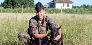 Turco, le bouc, mascotte et mémoire vivante du 31ᵉ régiment du génie Turco mascotte 31e RG Castelsarrasin avec Caporal Sarah_JDJ