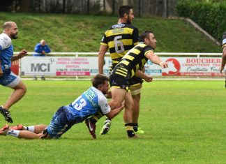 Fédérale 3. L’Avenir Moissagais tombe à Nérac pour son entrée en lice Joueurs de rugby de l’Avenir Moissagais en action lors du match à Nérac en Fédérale 3- Crédit photos Léa Rohr