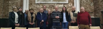 Membres de l’association culturelle de Saint-Benoît réunis lors de l’assemblée générale dans l’église Saint-Benoît à Moissac