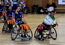 Rugby à XIII fauteuil – Les Pandas bousculés puis souverains face à Aingirak Euskadi (60-37) Match de rugby à XIII fauteuil entre Montauban Handisport et Aingirak Euskadi