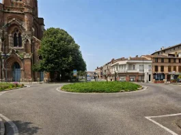Montauban. Le giratoire de Lattre-de-Tassigny en travaux à partir du 23 février Travaux au giratoire Maréchal-de-Lattre-de-Tassigny devant l’église Saint-Orens à Montauban