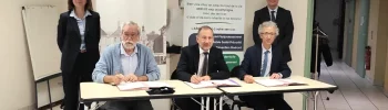 Signature officielle de la convention du Médicobus avec le préfet et les partenaires de santé à Castelsarrasin