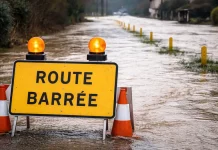 Tempête Nils : 6 000 foyers encore privés d’électricité, 50 routes coupées, la vigilance orange maintenue en Tarn-et-Garonne Route inondée et montée des eaux après la tempête Nils en Tarn-et-Garonne, février 2026