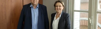 Jean-Lou Lévi et Aurore Kothé, candidats de la liste Montauban Autrement aux élections municipales à Montauban