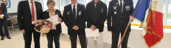 Remise de la médaille d’honneur du travail à deux professionnels du restaurant interadministratif Forestié à Montauban