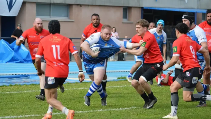 Victoire de Moissac contre la Vallée du Lot 19-14 rugby Fédérale 3
