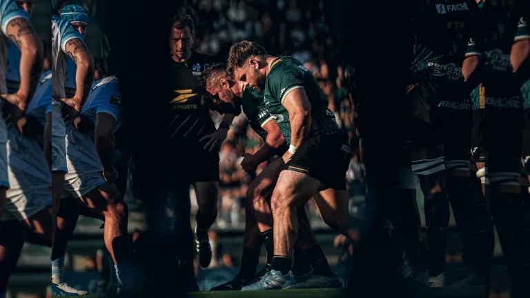 Match de rugby entre Montauban et Bayonne au stade Sapiac