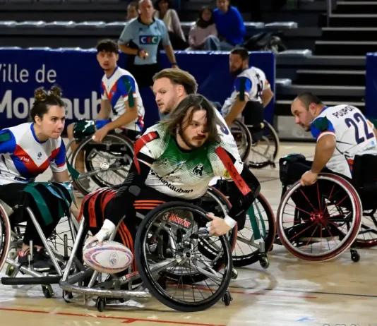 Rugby fauteuil. Les Pandas craquent en seconde période et s’inclinent face à Avignon Ricardo Pereira de Montauban Handisport en match de rugby à XIII fauteuil face à Avignon lors du championnat de France