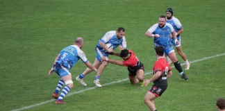 Rugby. Moissac s’incline d’un point face à Figeac Match de rugby entre Moissac et Figeac au stade Jo Carabignac lors du championnat de Fédérale 3