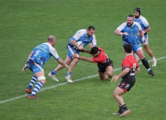 Rugby. Moissac s’incline d’un point face à Figeac Match de rugby entre Moissac et Figeac au stade Jo Carabignac lors du championnat de Fédérale 3