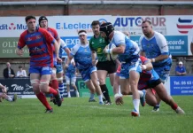 « Il y avait la place… » : Moissac battu dans les dernières minutes et voit les 32ᵉ s’envoler moissac hagetmau barrage rugby jo carabignac action match