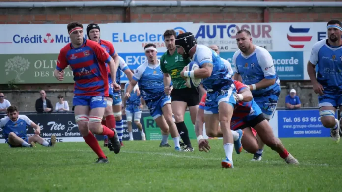moissac hagetmau barrage rugby jo carabignac action match