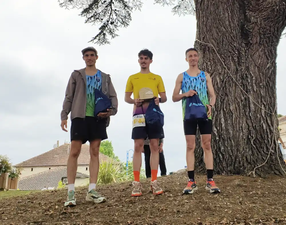 podium homme 15km trail de montesqieu
