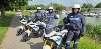 Montauban. Une brigade moto rejoint la police municipale pour renforcer les interventions de terrain Les agents de la nouvelle brigade moto de la police municipale de Montauban avec leurs véhicules