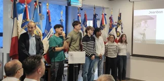 Montauban. Au lycée Bourdelle, les élèves au centre des 400 ans de la Marine nationale Élèves du lycée Antoine-Bourdelle devant les drapeaux lors de la cérémonie des 400 ans de la Marine nationale à Montauban