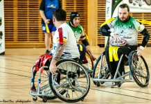 Rugby à XIII fauteuil : la série s’arrête pour les Pandas de Montauban Les Pandas de Montauban lors de la demi-finale du championnat de France de rugby à XIII fauteuil